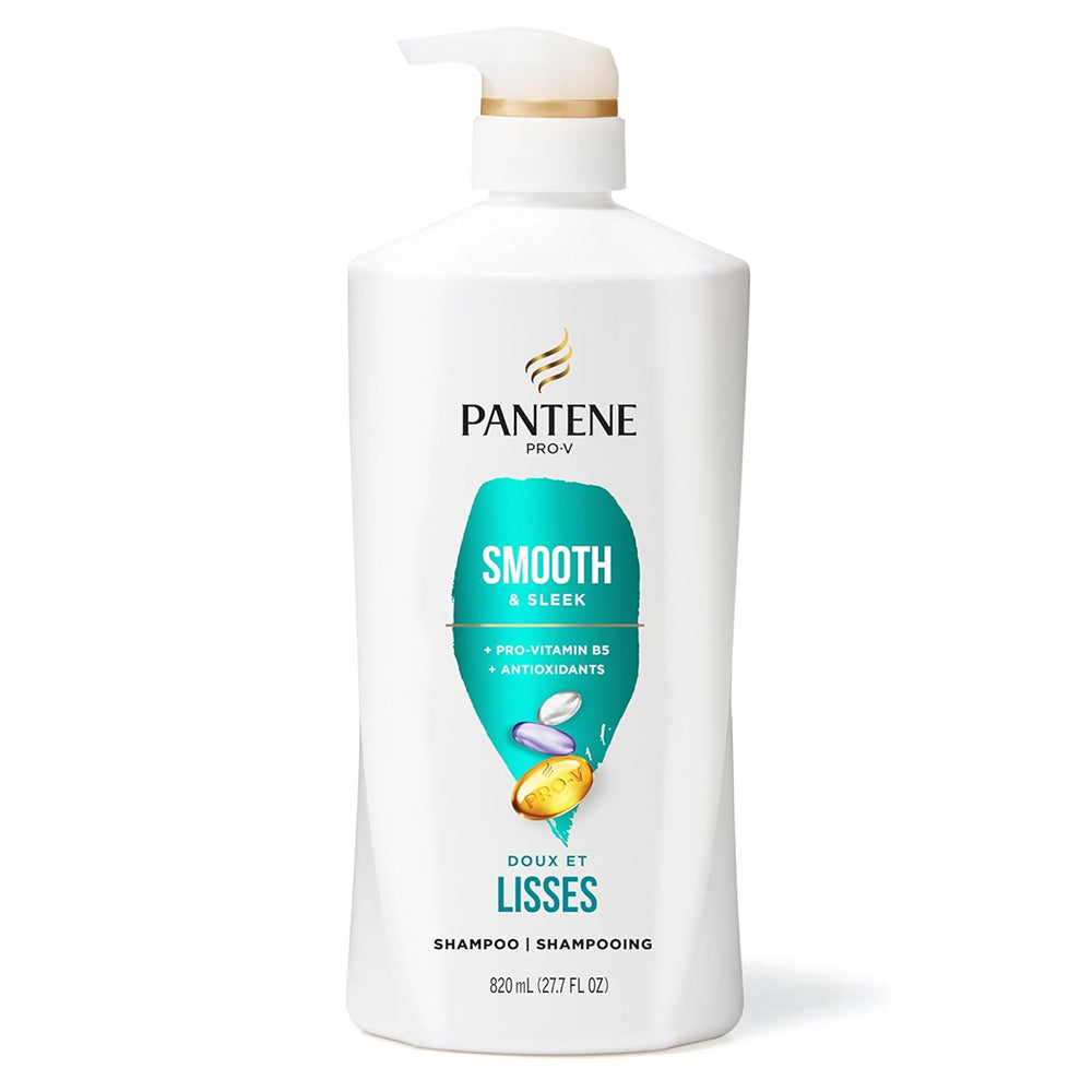 Pantene Smooth and Sleek Hair Shampoo 27.7Oz (820ml)
